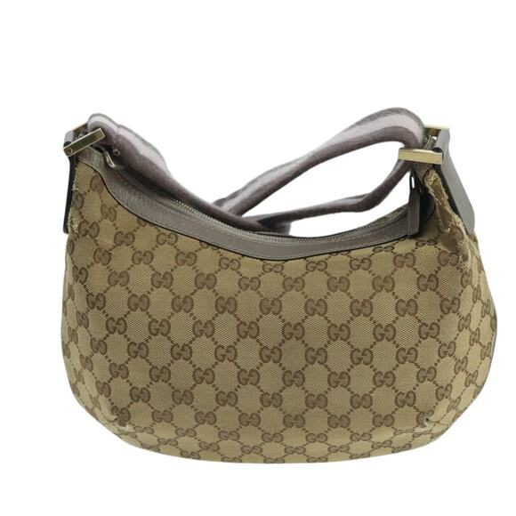 GUCCI Sherry Line GG Canvas Shoulder Bag Beige Gray Pink - Picture 3 of 16